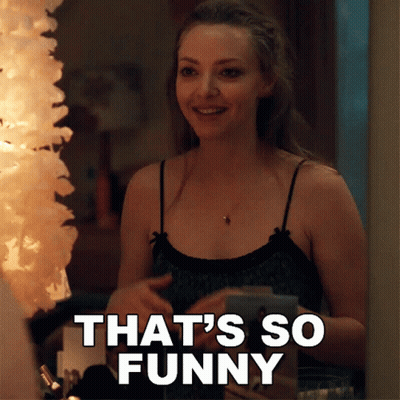 Woman Smiling Saying That's So Funny GIF