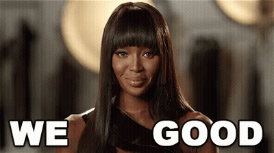 Woman Smiling Saying We Good GIF