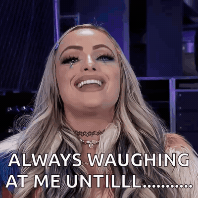Woman Smiling Says Always Waughing At Me Until GIF