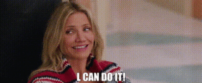 Woman Smiling Says I Can Do It GIF