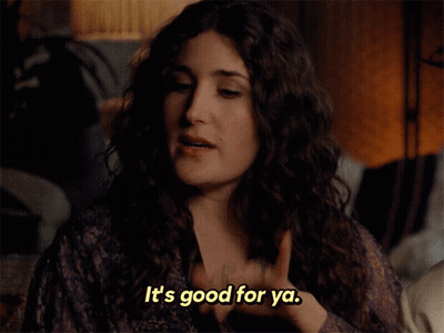 Woman Smiling Says It's Good For Ya GIF