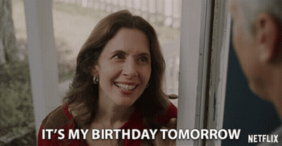 Woman Smiling Talking To Man Says It's My Birthday Tomorrow Netflix GIF