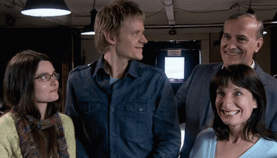 Woman Smiling Talking To Man Says It's My Birthday Tomorrow Netflix GIF