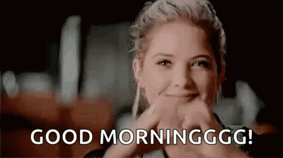 Woman Smiling Thumbs Up Saying Good Morning GIF