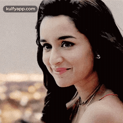 Woman Smiling With Eyes Closed GIF