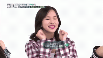Woman Smiling With Eyes Closed And Hands Up GIF