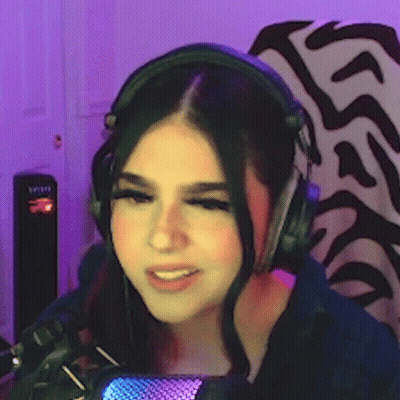Woman Smiling With Headphones And Microphone GIF