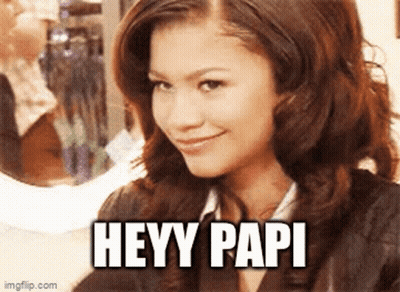 Woman Smiling With Heyy Papi GIF