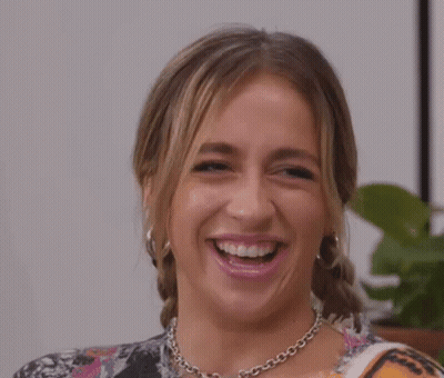 Woman Smiling With Mouth Open GIF