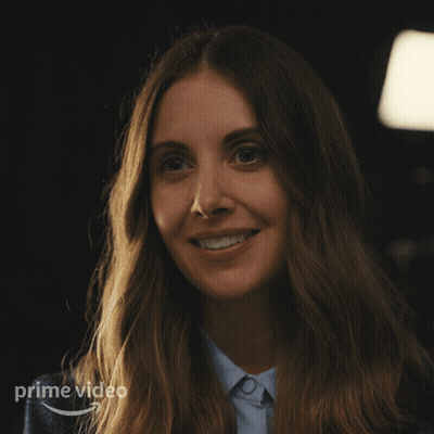 Woman Smiling With Prime Video Logo GIF