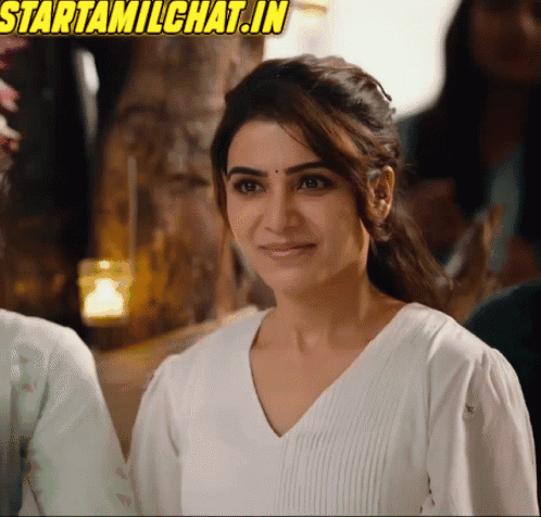 Woman Smiling With Starttamilchat.in GIF