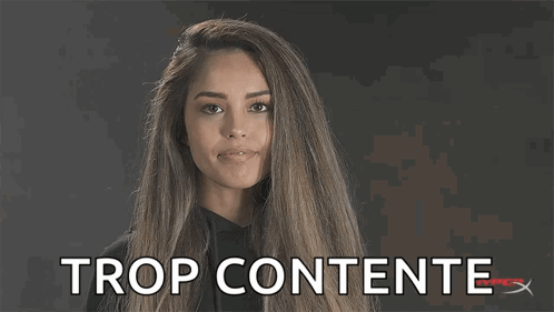 Woman Smiling With Trop Contente GIF