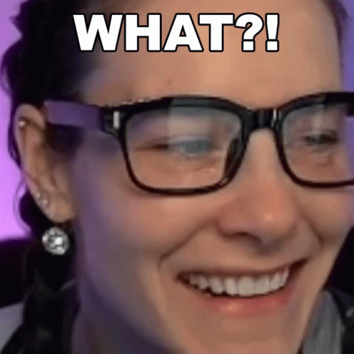 Woman Smiling With What Above Her GIF