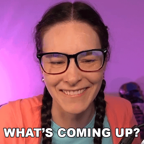 Woman Smiling With What Coming Up Behind Her GIF