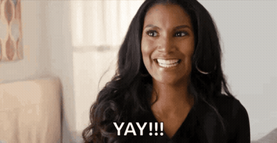 Woman Smiling With Yay GIF