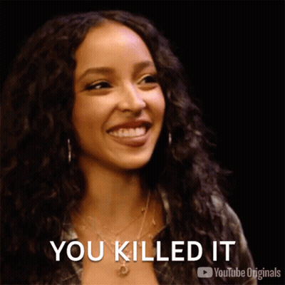 Woman Smiling You Killed It GIF