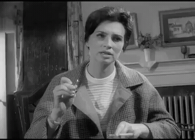 Woman Smoking Cigarette GIF
