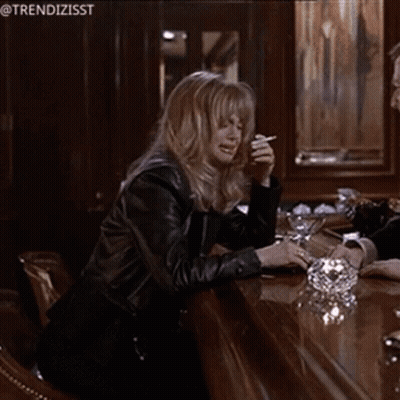 Woman Smoking Cigarette At Bar Trendizisst GIF