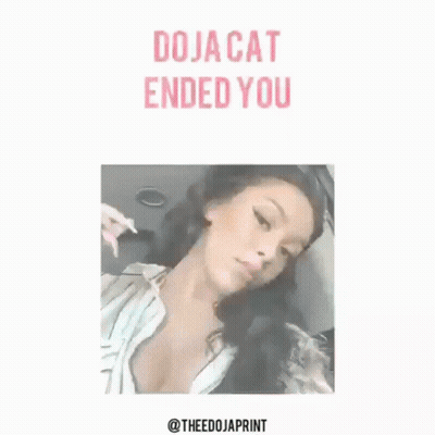 Woman Smoking Cigarette Doja Cat Ended You GIF
