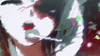 Woman Smoking Cigarette In Dark Room GIF