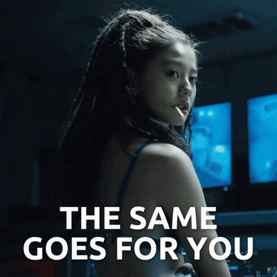 Woman Smoking Cigarette Same Goes For You GIF