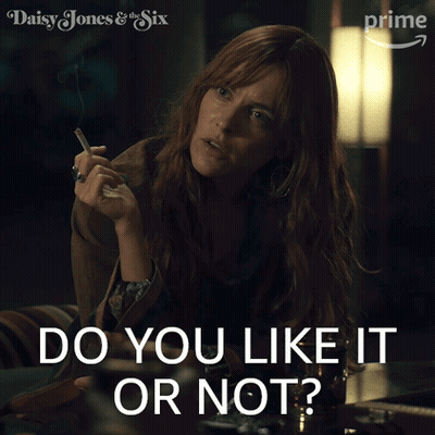 Woman Smoking Cigarette Saying Do You Like It Or Not GIF