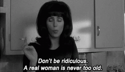 Woman Smoking Cigarette Saying Don't Be Ridiculous GIF