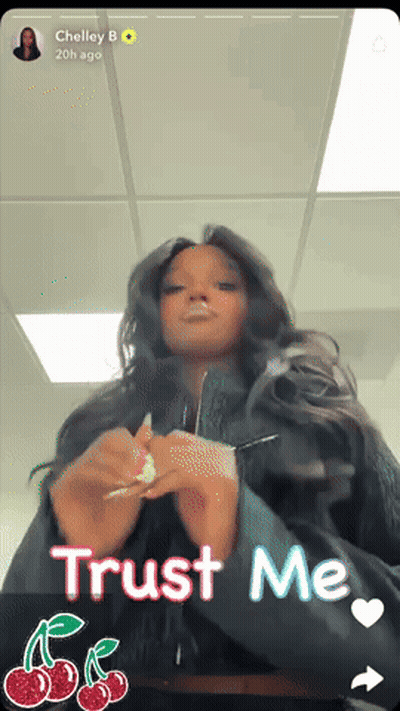 Woman Smoking Cigarette Saying Trust Me GIF