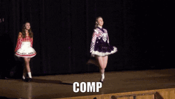 Woman Solo Irish Jig Stage Performance GIF