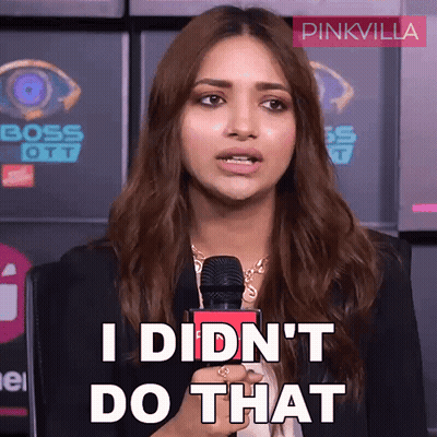 Woman Speaking Into Microphone I Didn't Do That GIF
