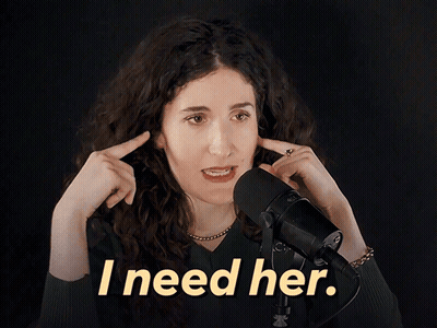 Woman Speaking Into Microphone Saying I Need Her GIF