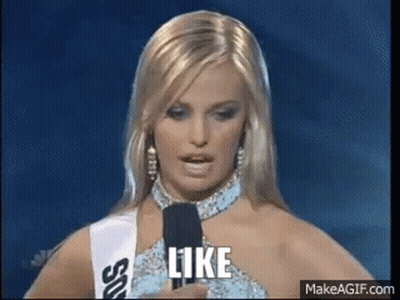 Woman Speaking Into Microphone Saying Like GIF