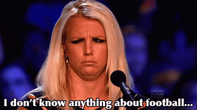 Woman Speaking Into Microphone Says I Don't Know Anything About Football GIF