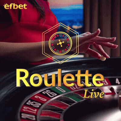 Woman Spinning Roulette Wheel Saying Roulette Live GIF