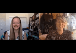 Woman Split Screen Effect Good Thinking GIF