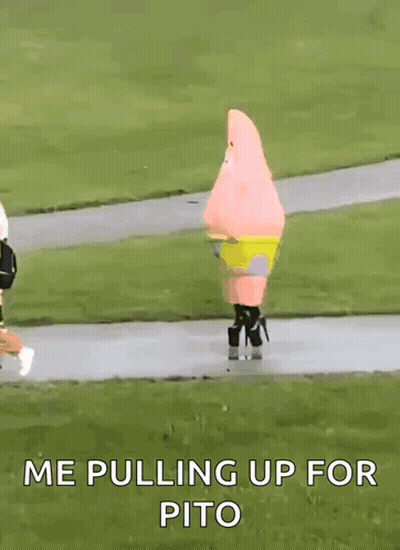 Woman SpongeBob Costume Me Pulling Up For Pito GIF