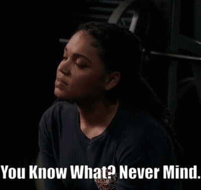 Woman Squatting You Know What Never Mind GIF