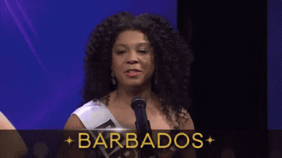 Woman Standing At Microphone With France GIF