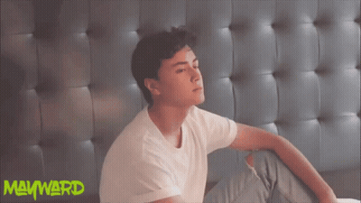 Woman Standing Before Mmward Sign GIF