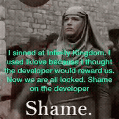 Woman Standing By Brick Wall Shame On Developer GIF