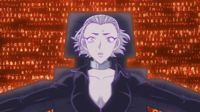 Woman Standing In Front Of ABC Screen GIF
