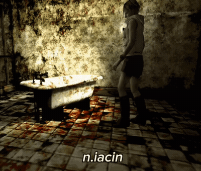 Woman Standing In Front Of Bathtub Saying N.Iacin GIF