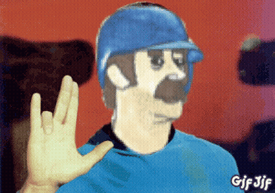 Woman Standing In Front Of Blue Car With Monkey Baby GIF