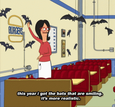 Woman Standing In Front Of Burgers Sign GIF