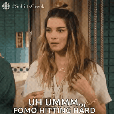 Woman Standing In Front Of Door Saying Uh Ummm GIF