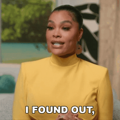 Woman Standing In Front Of Finals Sign GIF