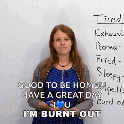 Woman Standing In Front Of Good To Be Home GIF