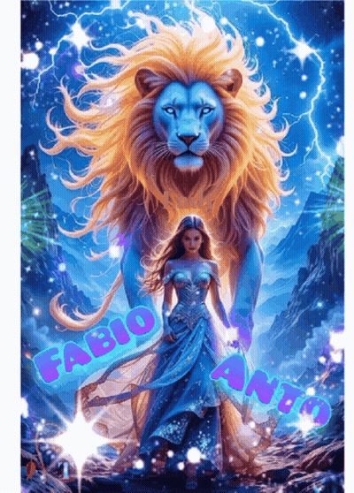 Woman Standing In Front Of Lion Fabio GIF