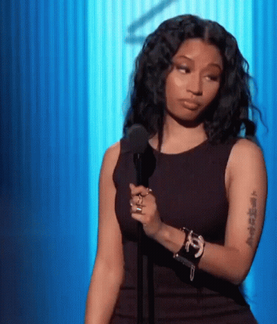 Woman Standing In Front Of Microphone GIF