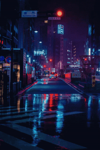 Woman Standing In Front Of Tokyo Sign GIF